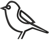 Sparrow Embroidery Design