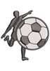 Man With Ball Embroidery Design