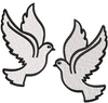Pigeons Embroidery Design