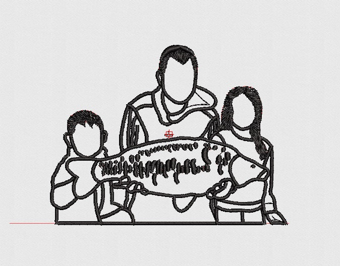 Men Embroidery Design