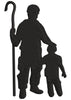 Man With Son Embroidery Design
