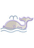 Whale Embroidery Design
