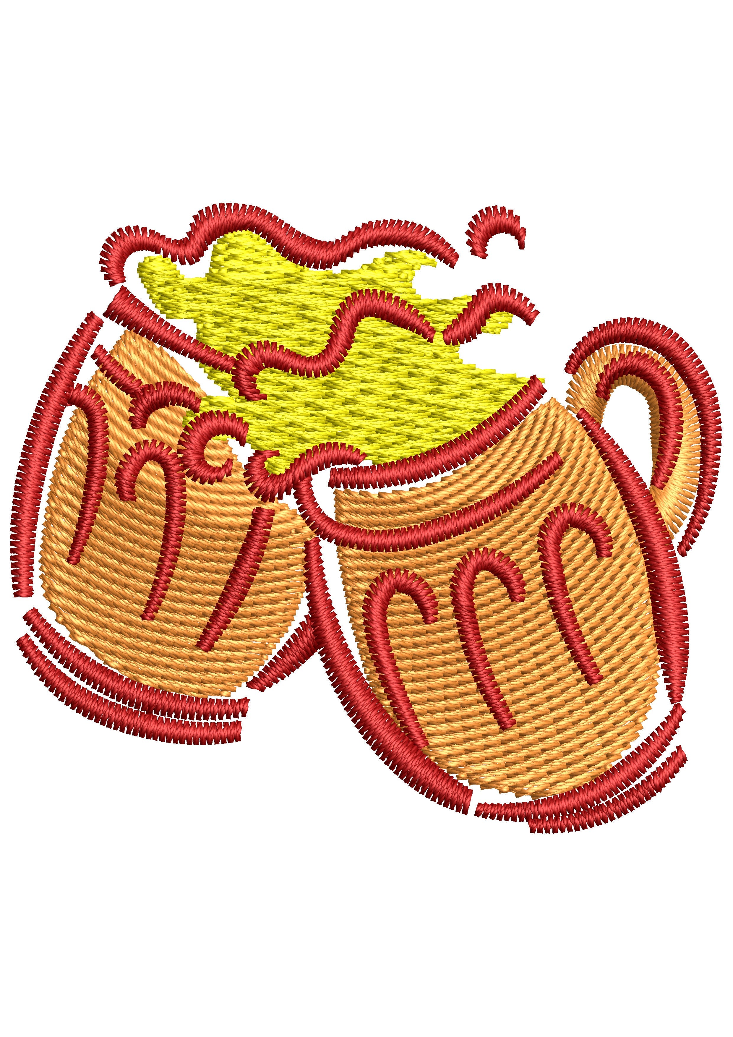 Beers Embroidery Design