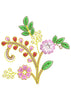 Branch Flower Embroidery Design