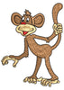 Monkey Embroidery Design