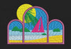 Sea View Embroidery Design