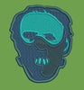 Stylized Face Embroidery Design