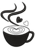Cup Of Coffee Embroidery Design