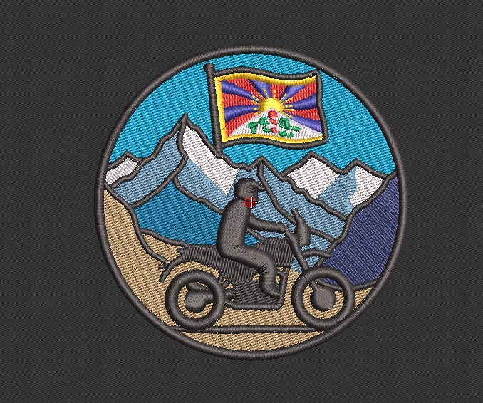Bike Embroidery Design