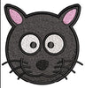 Cat Face Embroidery Design