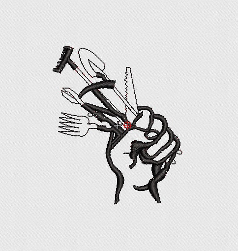 Mechanic Embroidery Design