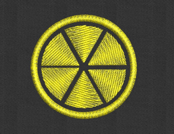 Lemon Embroidery Design