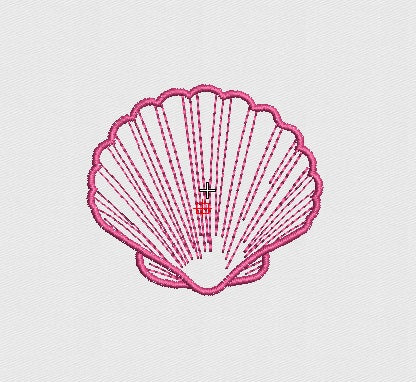 Shall Embroidery Design