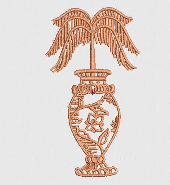 Plant Embroidery Design