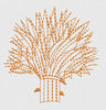 Abstract Stalks Base Embroidery Design