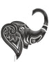 Elephant Head Embroidery Design