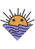 Water Sun Embroidery Design