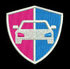 Car On Shield Embroidery Design