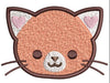 Cat Face Embroidery Design