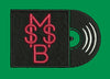 Monogrammed Audio Disc Embroidery Design