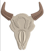 Bull Head Embroidery Design