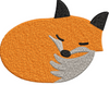 Fox Embroidery Design