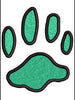 Cat Paw Embroidery Design