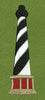 Lighthouse Tower Black Embroidery Design
