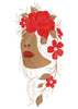 Rosy Face Embroidery Design