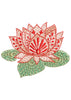 Pond Flower Embroidery Design