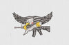 Guns Embroidery Design