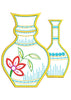 Flower Pot Embroidery Design