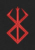 Sacrifice Emblem Red Mark Embroidery Design