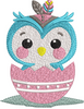 Owl Baby Embroidery Design