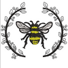 Bee With Flower Embroidery Design