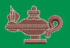 Oil Lamp Embroidery Design