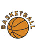 Basketball Embroidery Design