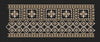 Floral Border Golden & Black Embroidery Design