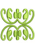 Swirl Art Embroidery Design