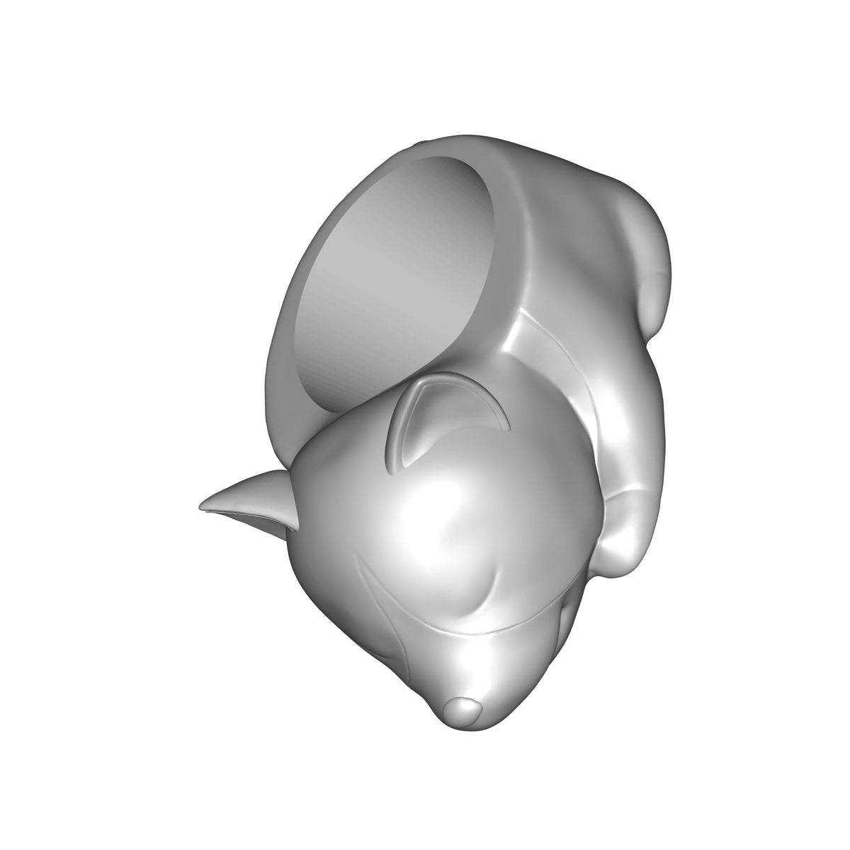 Dog Planter Without Holes Print STL File