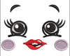 Cat Eyes Embroidery Design