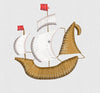 Ship Embroidery Design