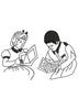 Girl Boy Embroidery Design