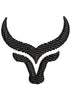 Bull Head Embroidery Design