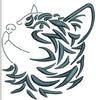 Cat Face Embroidery Design