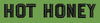 Hot Honey Lettering in Black Embroidery Design