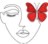 Girl Face Embroidery Design