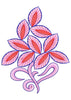 Bunch Leaf Embroidery Design