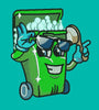Cool Trash Bin Embroidery Design