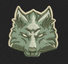 Wolf Head Brown Embroidery Design